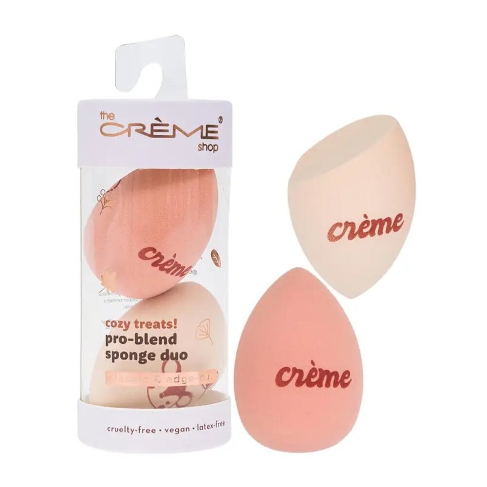 3/$30 The Creme Shop Cozy Treats Pro-Blend Blender Sponge Duo Classic Edge-Cut